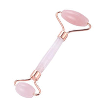 Load image into Gallery viewer, 1PC Rose Quartz Face Massage Roller Double Head Slimming Face Massager Lifting Tool Face Anti Wrinkle Removal Massage Roller