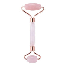 Load image into Gallery viewer, 1PC Rose Quartz Face Massage Roller Double Head Slimming Face Massager Lifting Tool Face Anti Wrinkle Removal Massage Roller