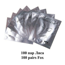 Load image into Gallery viewer, 100pairs Eyelash Extension Paper Patches Grafted Eye Stickers 7 Color Eyelash Under Eye Pads Eye Paper Patches Tips Sticker