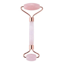 Load image into Gallery viewer, 1PC Rose Quartz Face Massage Roller Double Head Slimming Face Massager Lifting Tool Face Anti Wrinkle Removal Massage Roller
