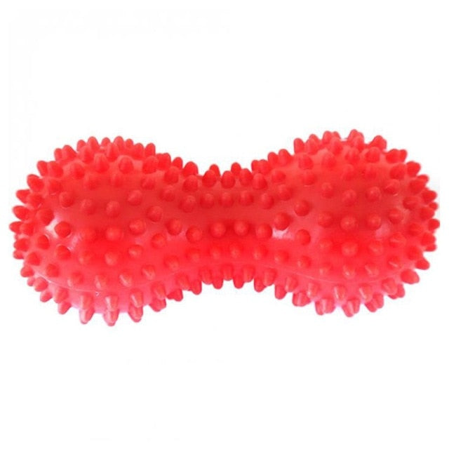 1PC Peanut Shape Massage Yoga Fitness Ball Relieve Body Stress PVC/EVA Foot Spiky Muscle Massager Ball Foot Massage Ball