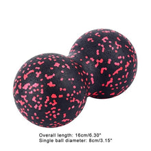 Load image into Gallery viewer, 1PC Peanut Shape Massage Yoga Fitness Ball Relieve Body Stress PVC/EVA Foot Spiky Muscle Massager Ball Foot Massage Ball
