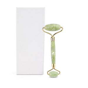 Natural Jade Roller Thin Face Massager Lifting Tools Slim Facial Gua Sha Green Stone Anti-aging Wrinkle Skin Beauty Care Set Box